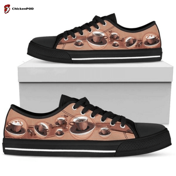 Coffee Lover Low Top Shoes Gift For Men Women