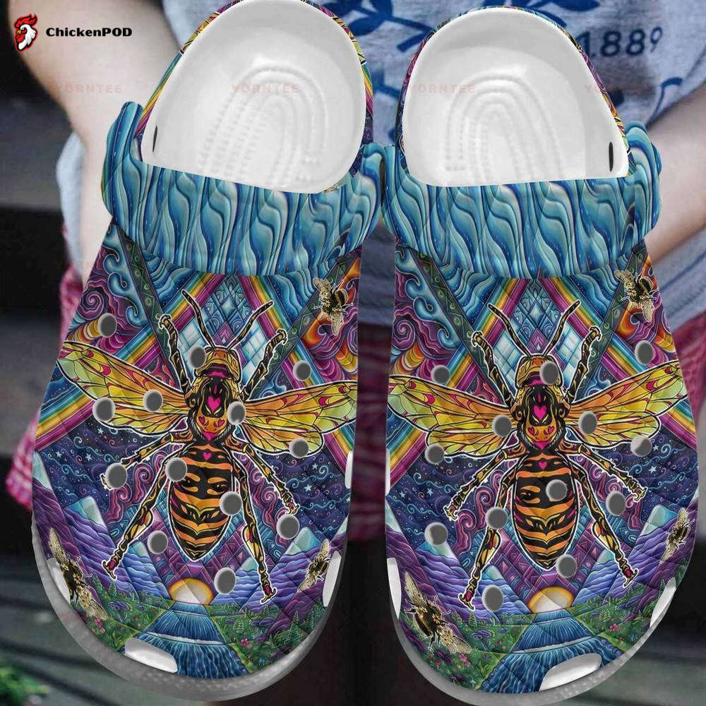 Colorful Bee 12 Gift For Lover Rubber Clog Unisex Clogs Shoes Colorful Bee 12 Gift For Lover Rubber Clog Unisex Clogs Shoes