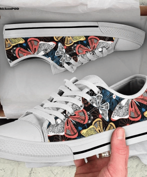 Colorful Butterflies Decor Low Top Shoes Gift for Men Women
