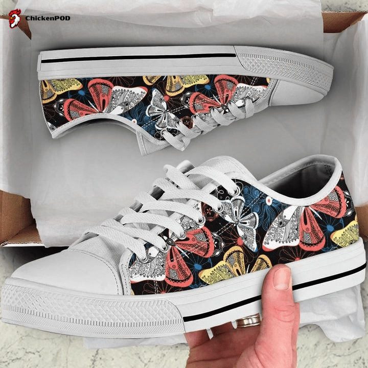 Colorful Butterflies Decor Low Top Shoes Gift For Men Women Colorful Butterflies Decor Low Top Shoes Gift For Men Women