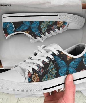 Colorful Butterflies Low Top Shoes Gift for Men Women