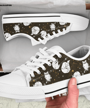 Constellation Owls Low Top Shoes Gift for Men Women