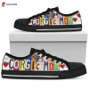 Cool Giraffe Low Top Shoes Gift For Men Women