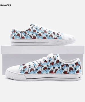 Crazy Shark Low Top Shoes Gift for Men Women