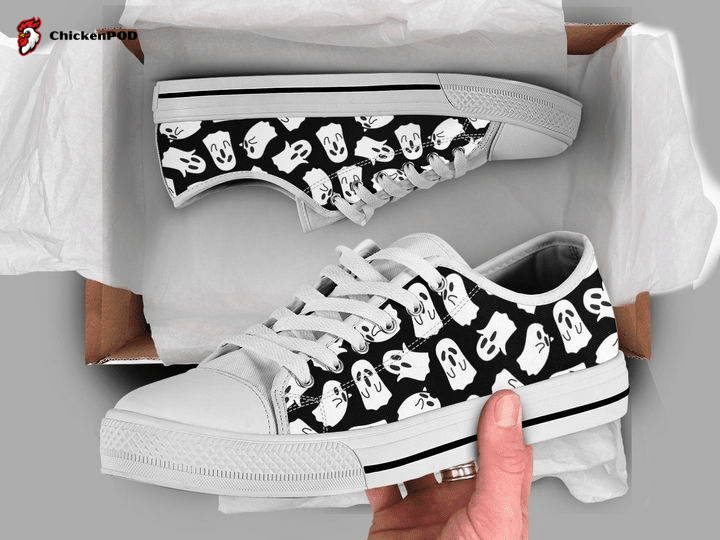 Cute Ghost Low Top Shoes Gift For Men Women Cute Ghost Low Top Shoes Gift For Men Women