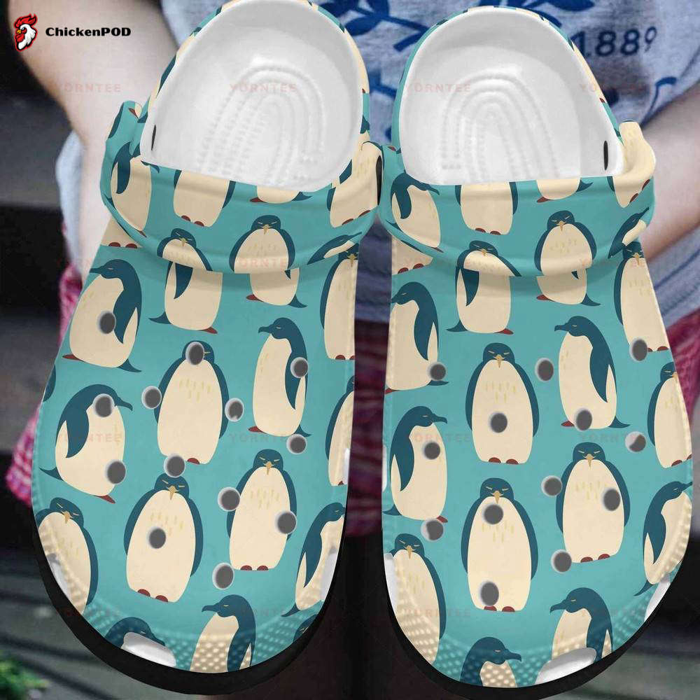 Cute Green Penguin Blue Gift For Lover Rubber Clog Unisex Clogs Shoes Cute Green Penguin Blue Gift For Lover Rubber Clog Unisex Clogs Shoes