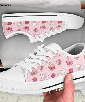 Cute Kitty Low Top Shoes Gift for Men Women