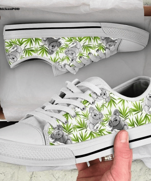 Cute Koalas And Bamboo Low Top Shoes Gift for Men Women