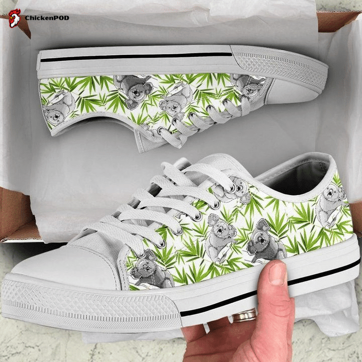 Cute Koalas And Bamboo Low Top Shoes Gift For Men Women Cute Koalas And Bamboo Low Top Shoes Gift For Men Women