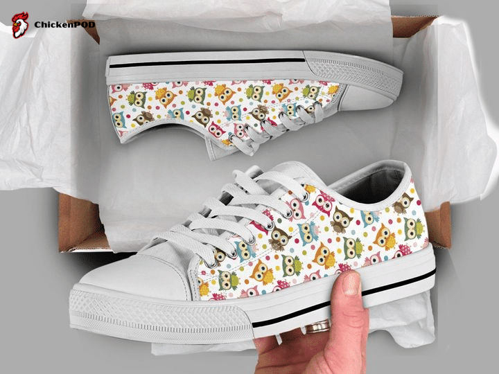 Cute Owl Low Top Shoes Gift For Men Women Cute Owl Low Top Shoes Gift For Men Women
