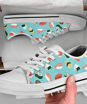 Cute Sushi Low Top Shoes Gift for Men Women