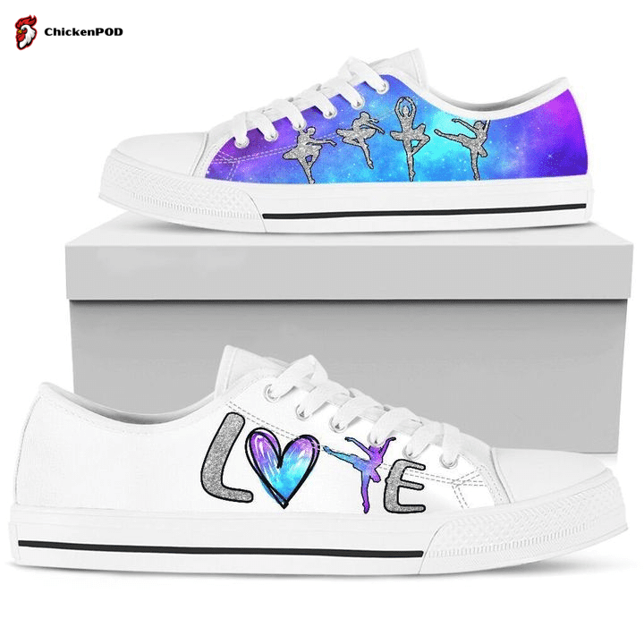 Dance Love Galaxy Sparkle Low Top Shoes Gift For Men Women Dance Love Galaxy Sparkle Low Top Shoes Gift For Men Women