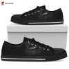Dark Blue Pineapple Low Top Shoes Gift For Men Women