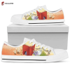 Dinosaur Cartoon Low Top Shoes Gift For Men Women Dinosaur Cartoon Low Top Shoes Gift For Men Women
