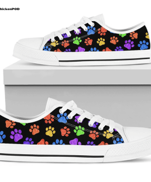 Dog Art Pastel Low Top Shoes Gift for Men Women