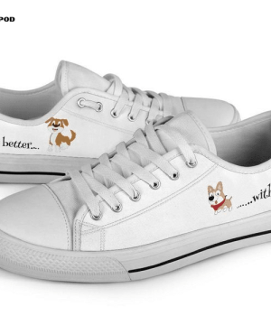 Dog Low Top Shoes Gift for Men Women