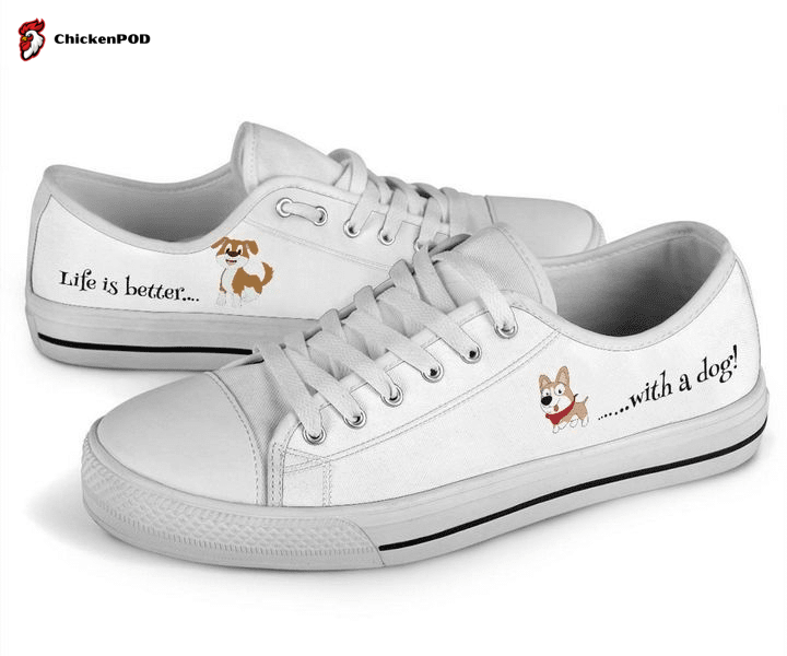 Dog Low Top Shoes Gift For Men Women Dog Low Top Shoes Gift For Men Women