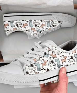 Dog Low Top Shoes Gift for Men Women