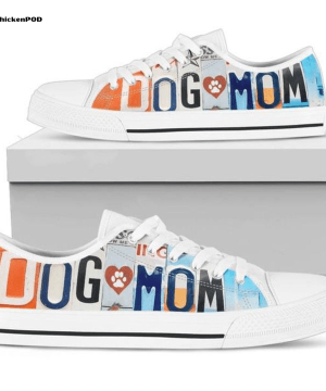 Dog Mom Colorful Popart Low Top Shoes Gift for Men Women