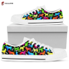 Dinosaur Cartoon Low Top Shoes Gift For Men Women Dinosaur Cartoon Low Top Shoes Gift For Men Women