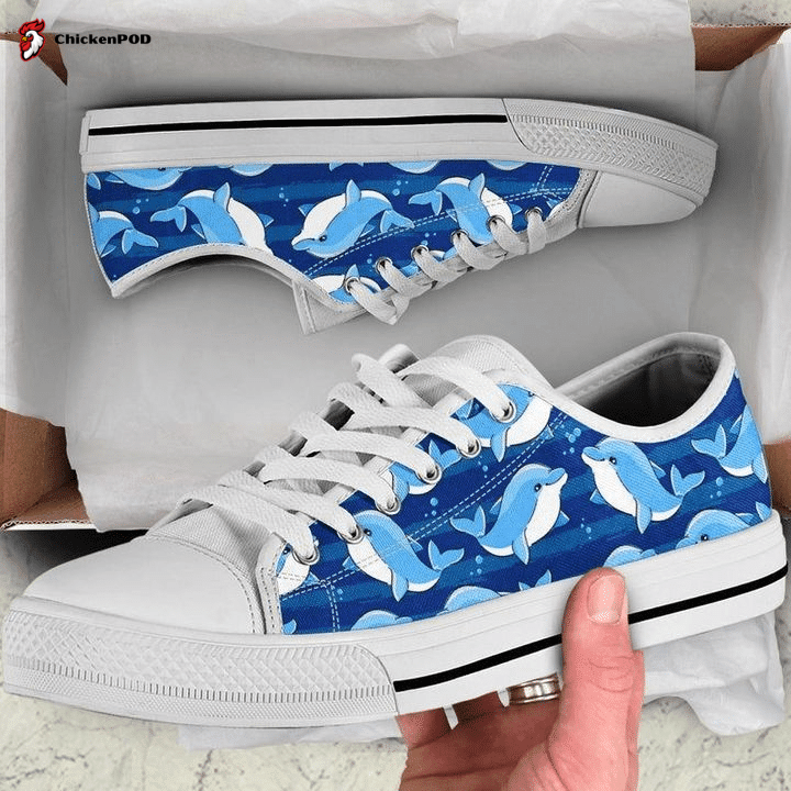 Dolphin Mandala Luxury Low Top Shoes Gift For Men Women Dolphin Mandala Luxury Low Top Shoes Gift For Men Women
