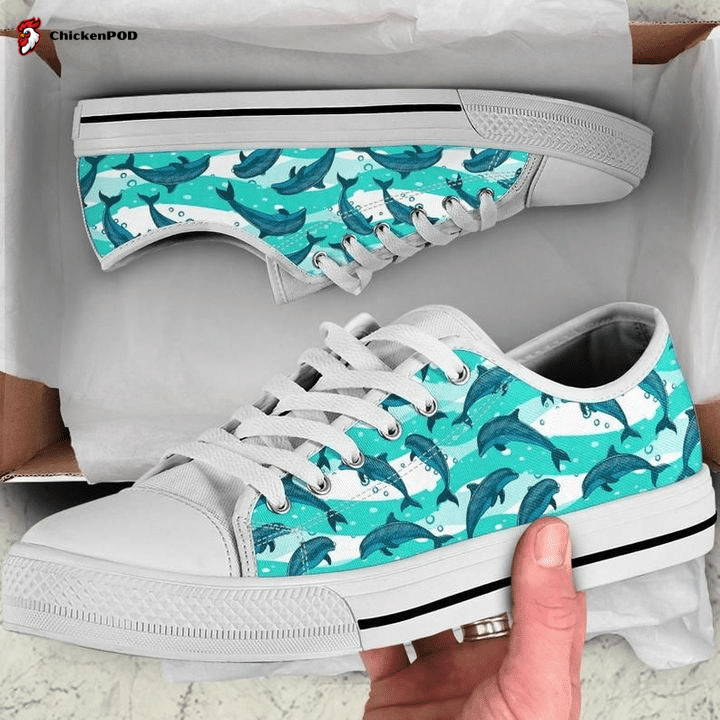 Dolphins Low Top Shoes Gift For Men Women Dolphins Low Top Shoes Gift For Men Women