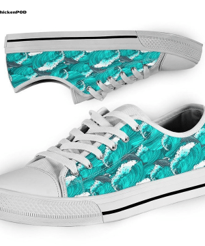 Dolphins Low Top Shoes Gift for Men Women