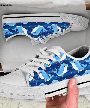 Dolphins Low Top Shoes Gift for Men Women