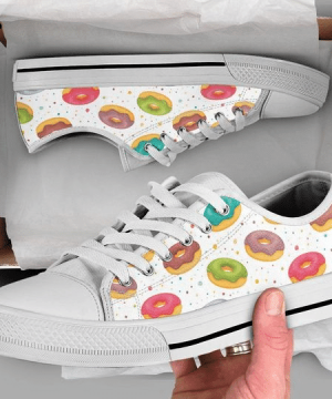 Donut Lover Low Top Shoes Gift for Men Women