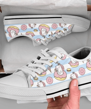 Donut Unicorn Low Top Shoes Gift for Men Women