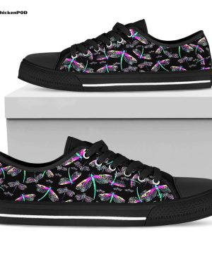Dragonfly Mandala Low Top Shoes Gift for Men Women