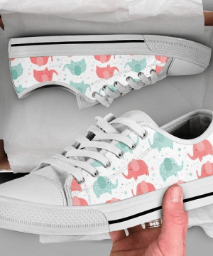 Elephant Low Top Shoes Gift for Men Women