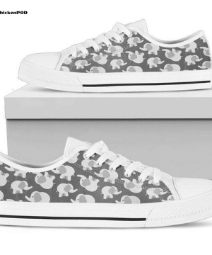 Elephant Low Top Shoes Gift for Men Women