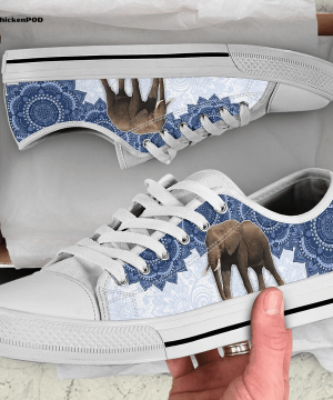 Elephant Low Top Shoes Gift for Men Women