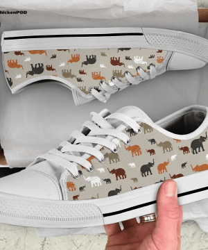 Elephant Low Top Shoes Gift for Men Women
