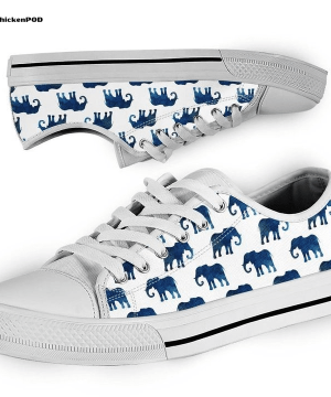 Elephant Low Top Shoes Gift for Men Women