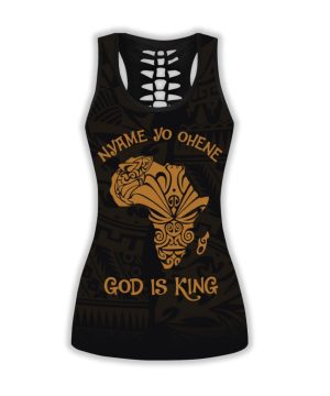 Fan Gifts African Map Legging & Tank top ML God Is King