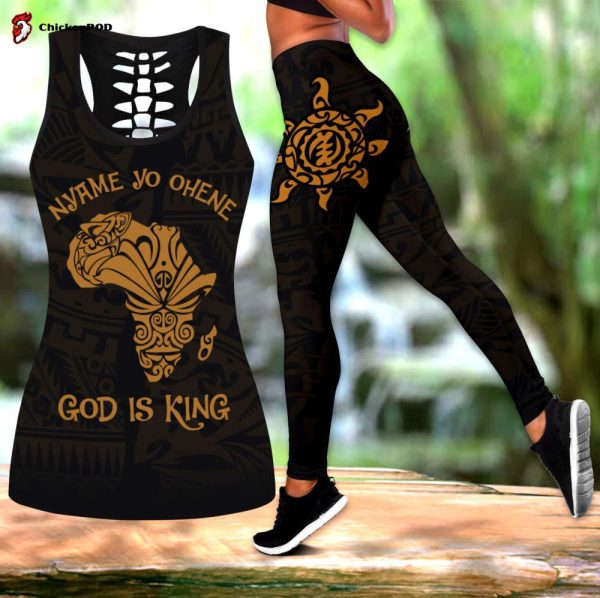 Fan Gifts African Map Legging &Amp; Tank Top Ml God Is King