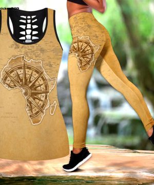 Fan Gifts African Traditional Pattern D Over Printed Legging & Tank top ML Fan Gifts African Traditional Pattern D Over Printed Legging & Tank top ML