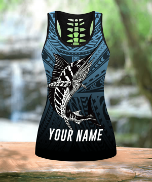 Fan Gifts Amazing Polynesian Mahi Mahi Go Fishing Personalized Deluxe Legging & Tank top ML SN