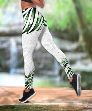 Fan Gifts Aotearoa silver fern manaia paua shell combo legging tanktop