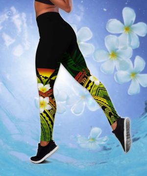 Fan Gifts Hawaii Hibiscus Kanaka D Over Printed Legging &Amp; Tank Top 4 Fan Gifts Hawaii Hibiscus Kanaka D Over Printed Legging &Amp; Tank Top 3