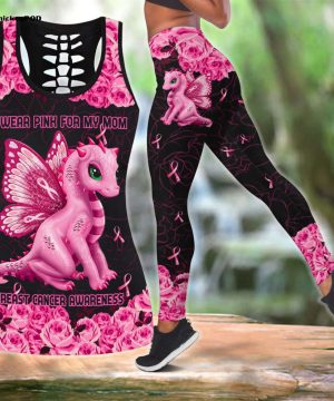 Fan Gifts I Wear Pink For My Mom Breast Cancer Awareness All Over Printed Combo Legging Tanktop Fan Gifts I Wear Pink For My Mom Breast Cancer Awareness All Over Printed Combo Legging Tanktop