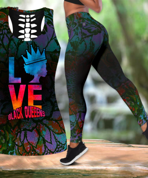 Fan Gifts Love Black Queen African Culture Legging & Tank top ML