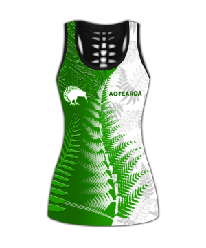 Fan Gifts New Zealand Aotearoa Silver Fern Combo Legging Tanktop 2 Fan Gifts New Zealand Aotearoa Silver Fern Combo Legging Tanktop 1