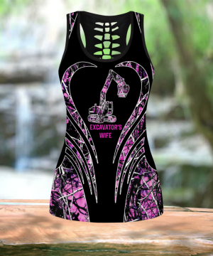 Fan Gifts Personalized Excavator Heavy Equipment Combo Legging Tank Top