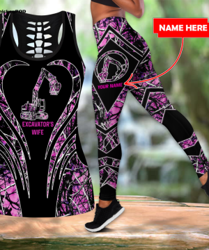 Fan Gifts Personalized Excavator Heavy Equipment Combo Legging Tank Top Fan Gifts Personalized Excavator Heavy Equipment Combo Legging Tank Top