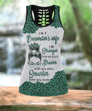 Fan Gifts Personalized Excavator’s Wife Combo Legging Tanktop