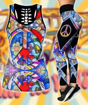 Fan Gifts Premium Hippie D Over Printed Legging & Tank Top