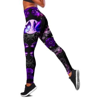 Fan Gifts Purple Butterfly Combo Legging + Tanktop 4 Fan Gifts Purple Butterfly Combo Legging + Tanktop 3